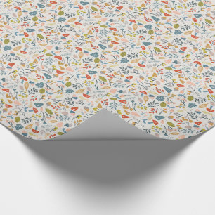 Herfst Botanische stoffen Cadeaupapier