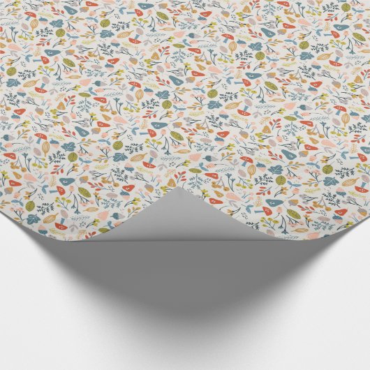 Herfst Botanische stoffen Cadeaupapier (Hoek)