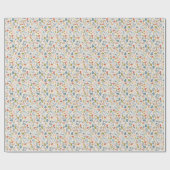 Herfst Botanische stoffen Cadeaupapier (Vlak)