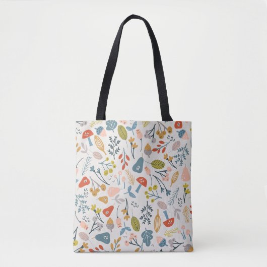 Herfst Botanische stoffen Tote Bag (Voorkant)