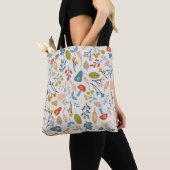 Herfst Botanische stoffen Tote Bag (Dichtbij)