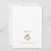Herfst Botanische Tuin Waterverf bruiloft Kaart (Achterkant)