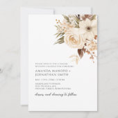 Herfst Botanische Tuin Waterverf bruiloft Kaart (Voorkant)