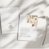 Herfst Botanische Tuin Waterverf bruiloft Kaart