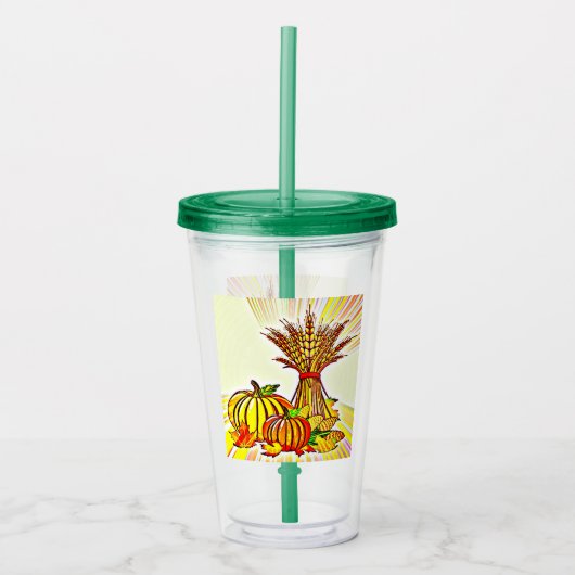Herfst Bounty Acryl Drinkbeker (Voorkant)