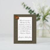Herfst Bounty Cornucopia Thanksgiving Invitation Kaart (Staand voorkant)