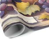 Herfst Bounty, pompoenen, Druivenhoning Cadeaupapier (Rol Hoek)