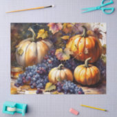 Herfst Bounty, pompoenen, Druivenhoning Tissuepapier (Craft)