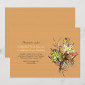 Herfst Bouquet 2 Uitnodiging (Voorkant / Achterkant)