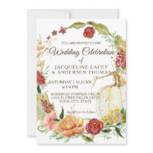 Herfst Bourgondië Bloemen Witte Pompoen Krans Brui