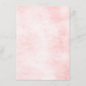 Herfst Bourgondië Blush Bloemige geometrische Deta Informatiekaartje (Achterkant)