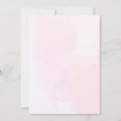 Herfst Bourgondië Merlot Floral Huwelijksuitnodigi Kaart (Achterkant)