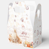 Herfst Bourgondië Oranje Bloem Bruiloft Feest Bedankdoosjes (Open)