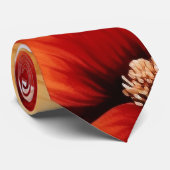 Herfst Bourgondië Sinaasappel Bloemen bruiloft bru Stropdas (Opgerold)