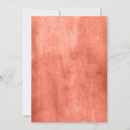 Herfst Bourgondië Sinaasappel Bloemen bruiloft uit Kaart (Achterkant)