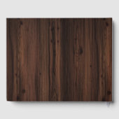 Herfst Bourgondië Wijnvat Bloemenschuur Bruiloft Gastenboek (Achterkant)