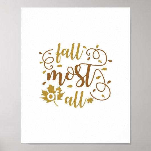 "Herfst, bovenal Poster (Voorkant)