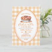 Herfst Bow Coquette Pie Baby shower Kaart (Staand voorkant)