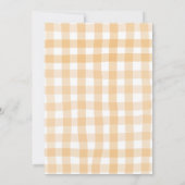 Herfst Bow Coquette Pie Baby shower Kaart (Achterkant)