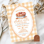 Herfst Bow Coquette Pie Baby shower Kaart