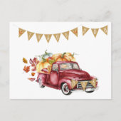 Herfst Boy Baby shower Pompoen Dank u Nota Kaarten (Voorkant)