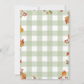 Herfst Boy Pumpkin Sage Green Truck Verjaardag Her Kaart (Achterkant)