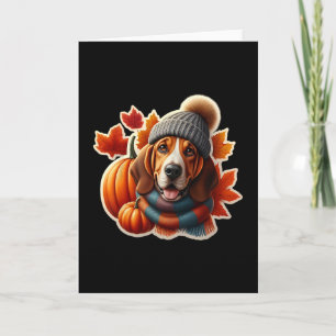 Herfst Bracco Italiano-hondeneigenaar Thanksgiving Kaart