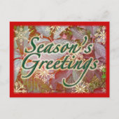 Herfst Brambles Holiday Seizoenen Punten Feestdagenkaart (Voorkant)