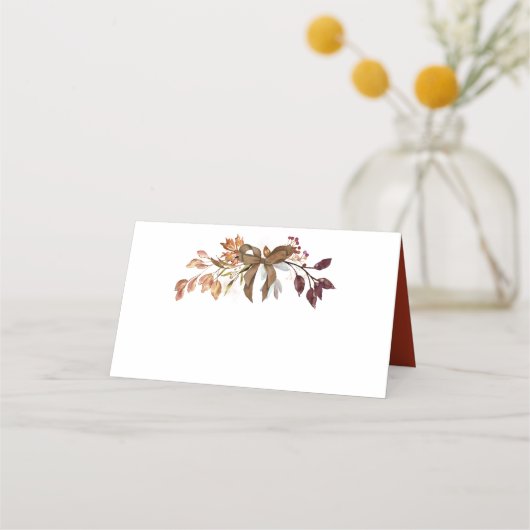 Herfst Branch Thanksgiving Place Card Plaatskaartje (Voorkant)