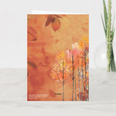 Herfst Branches 1 Timoteüs 4:4 Gelukkige Thanksgiv Kaart (Achterkant)