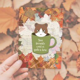 Herfst Break Cat Briefkaart