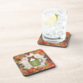 Herfst Break Cat Cork Bier Onderzetter (Rechterzijde)