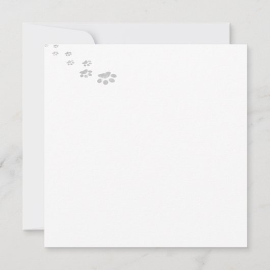 Herfst Break Cat Flat Kaart (Achterkant)