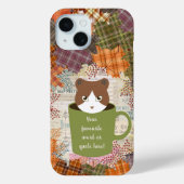 Herfst Break Cat iPhone Case (Achterkant)