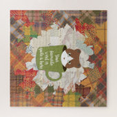 Herfst Break Cat Legpuzzel (Horizontaal)