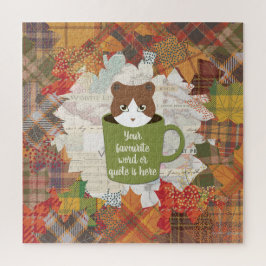 Herfst Break Cat Legpuzzel