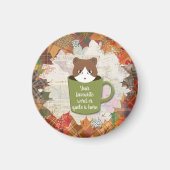 Herfst Break Cat Magneet (Voorkant)