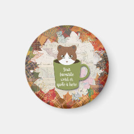 Herfst Break Cat Magneet