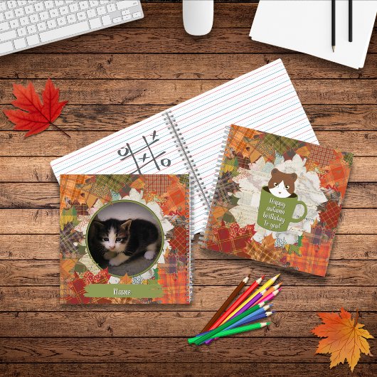 Herfst Break Cat Notitieboek