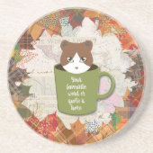 Herfst Break Cat Sandstone Drink Zandsteen Onderzetter (Voorkant)