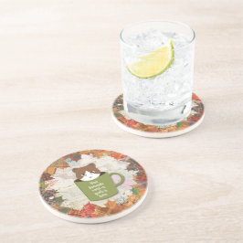 Herfst Break Cat Sandstone Drink Zandsteen Onderzetter