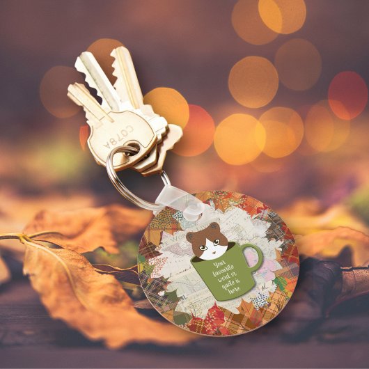 Herfst Break Cat Sleutelhanger