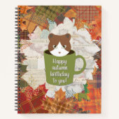 Herfst break cat spinal notitieboek (Voorkant)