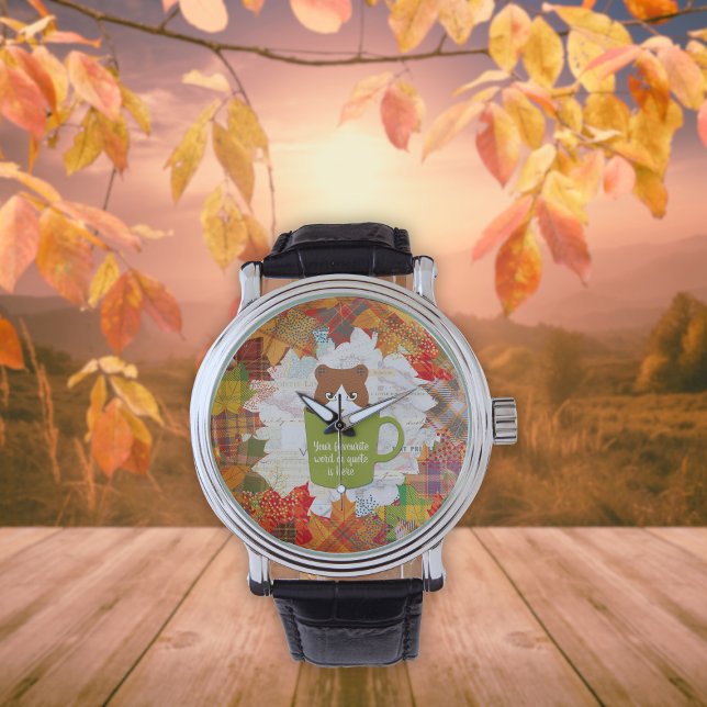 Herfst Break Kat eWatch Horloge (Fall Break Cat eWatch Watch for Men_1)