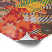 Herfst Break Kat Glanzend Poster (Hoek)