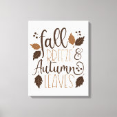 Herfst Breeze Autumn Leaves Canvas Afdruk (Voorkant)