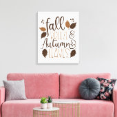 Herfst Breeze Autumn Leaves Canvas Afdruk (Insitu (Woonkamer))