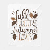 Herfst Breeze Autumn Leaves Fleece Deken (Voorkant)