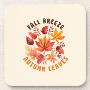 Herfst Breeze, Autumn Leaves – grillige Herfst geb Bier Onderzetter