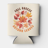 Herfst Breeze, Autumn Leaves – grillige Herfst geb Blikjeskoeler (Voorkant)